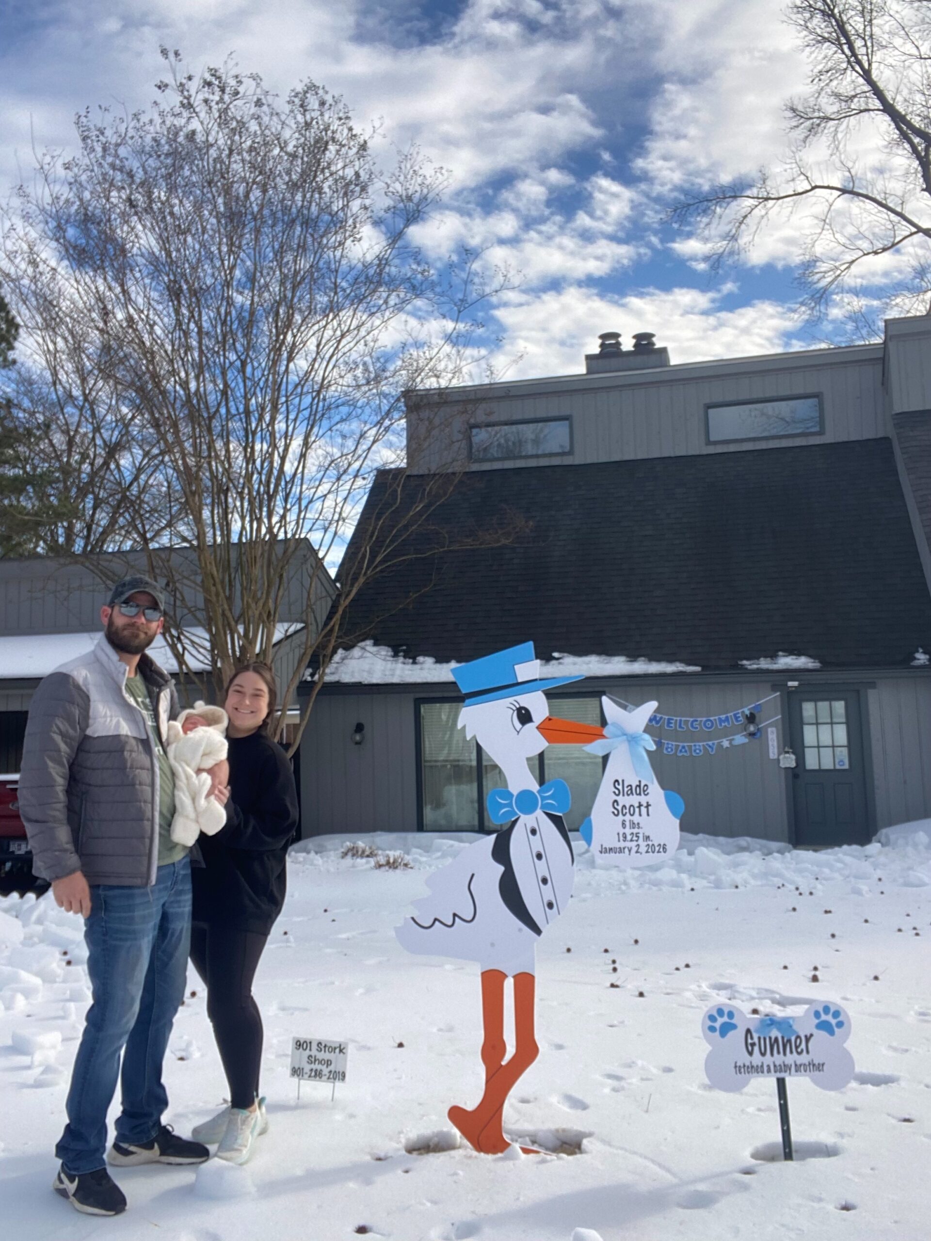 Stork Baby Announcement in Germantown, TN